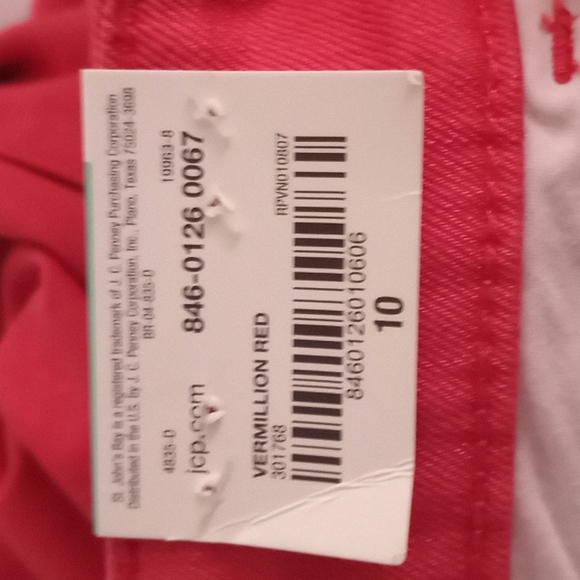 St John's Bay skinny Jean fitted through hip & thigh fabric that won't bag out s - Picture 5 of 5